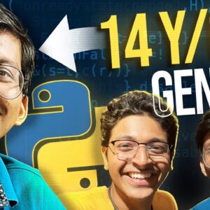 14 Year Old Prodigy Coder Says IIT Bombay is His Backup?!😱