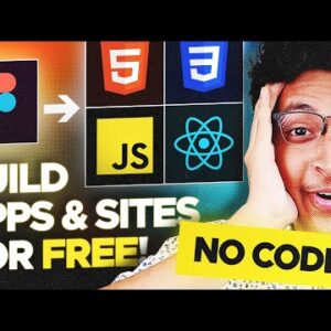 MUST WATCH For All UI/UX Designers - Design To Code In Minutes 🤯 | Build Apps & Websites For FREE