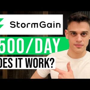 Earn FREE Crypto On StormGain Using The Cloud Mining Feature