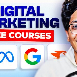 Learn DIGITAL MARKETING For FREE! [Free Courses with Certificates] | Digital Marketing Courses 2024