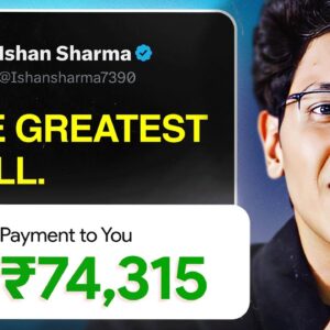 THIS High Paying Skill Made Me ₹1.57 Crore Last Year(Full Guide) | Ishan Sharma