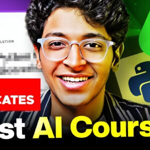 5 ONLINE AI COURSES To Become an AI Engineer (w/ Certificates) | How To Learn AI, Machine Learning