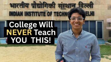 18 Minutes Every 18-Year-Old Must Watch! IIT Delhi TEDx Talk