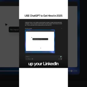 Land Your FIRST Internship With ChatGPT 🤯 | Most Students Don't Know This